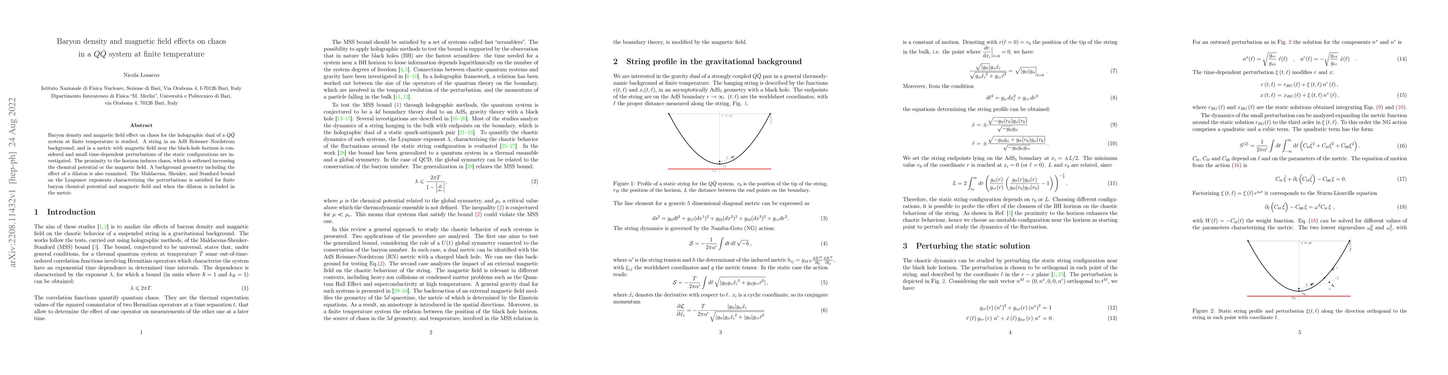 Thumbnail for Baryon density and magnetic field effects on chaos in a $Q \bar Q$
  system at finite temperature