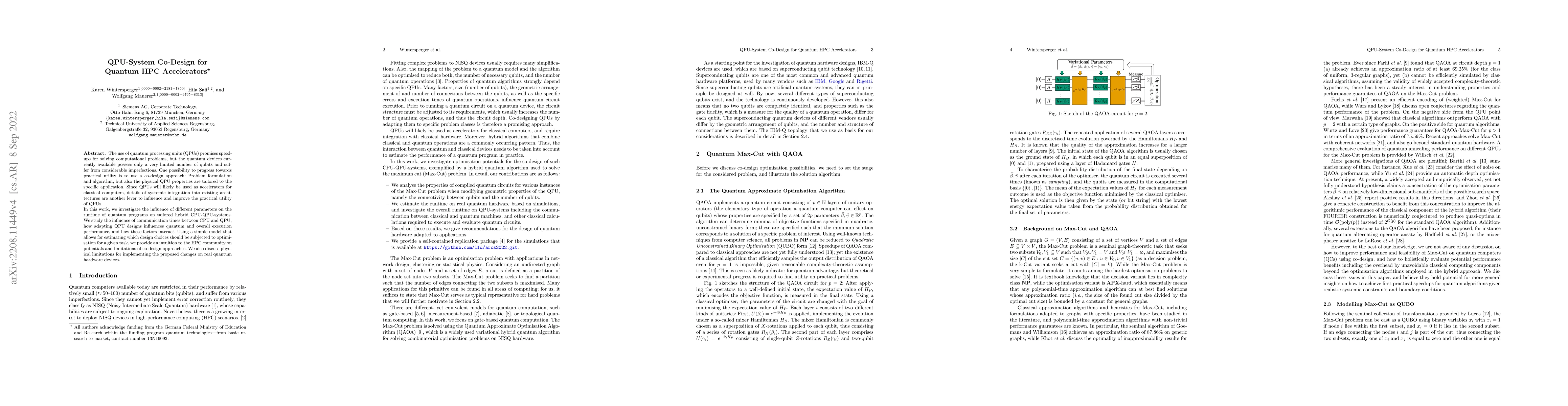 Thumbnail for QPU-System Co-Design for Quantum HPC Accelerators