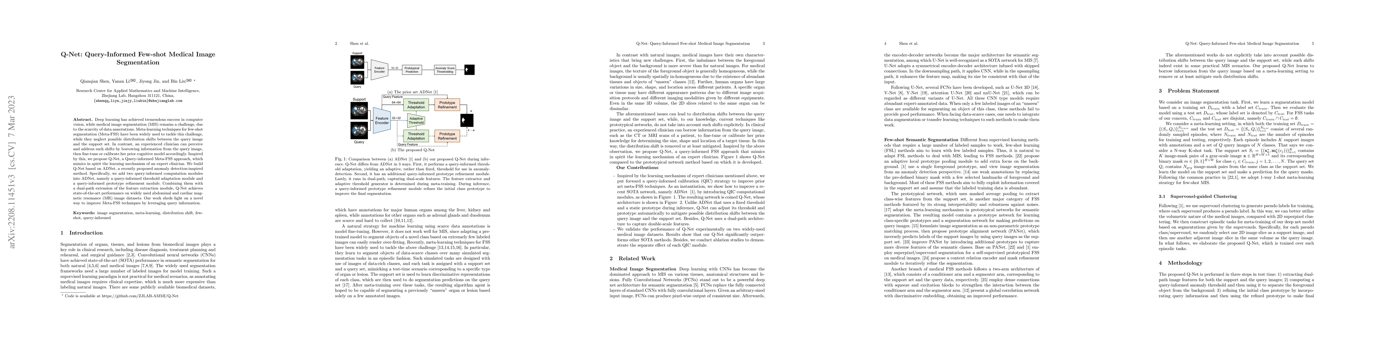 Thumbnail for Q-Net: Query-Informed Few-Shot Medical Image Segmentation