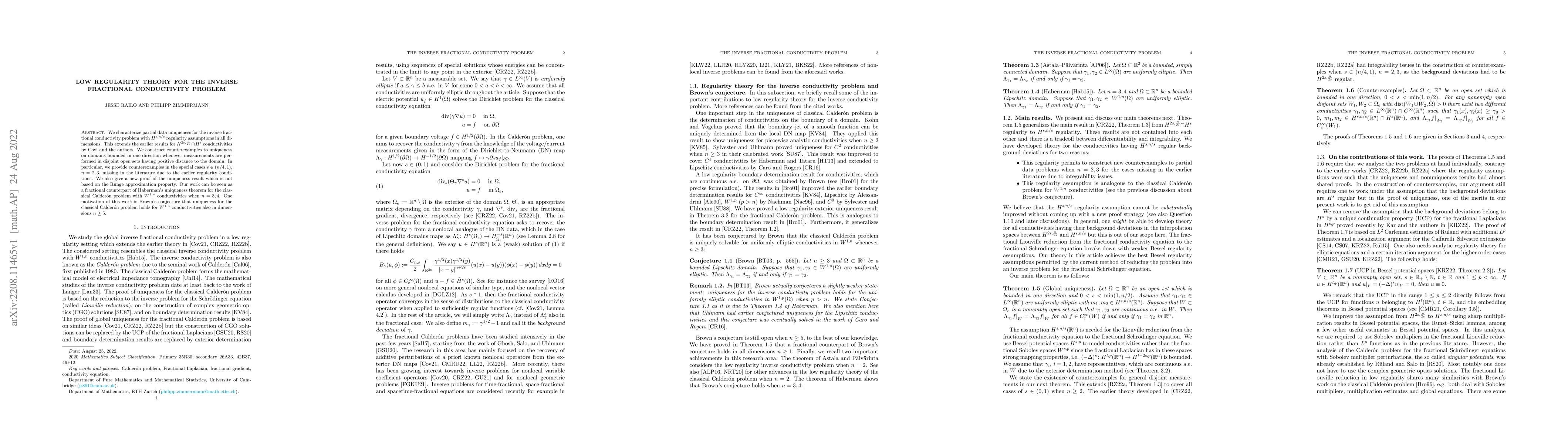 Thumbnail for Low regularity theory for the inverse fractional conductivity problem