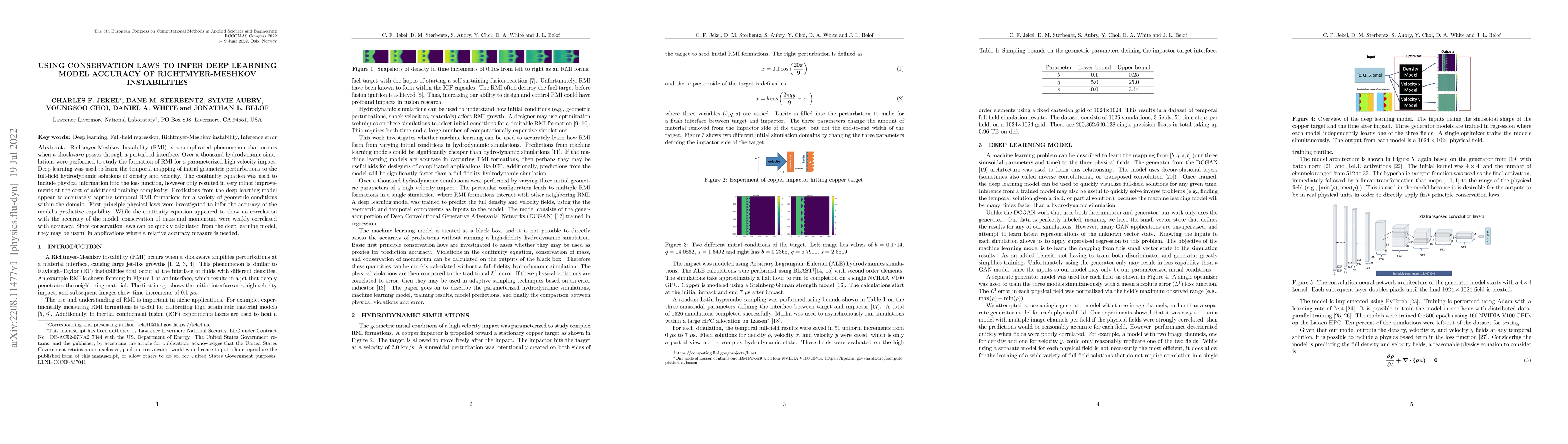 Thumbnail for Using Conservation Laws to Infer Deep Learning Model Accuracy of
  Richtmyer-meshkov Instabilities