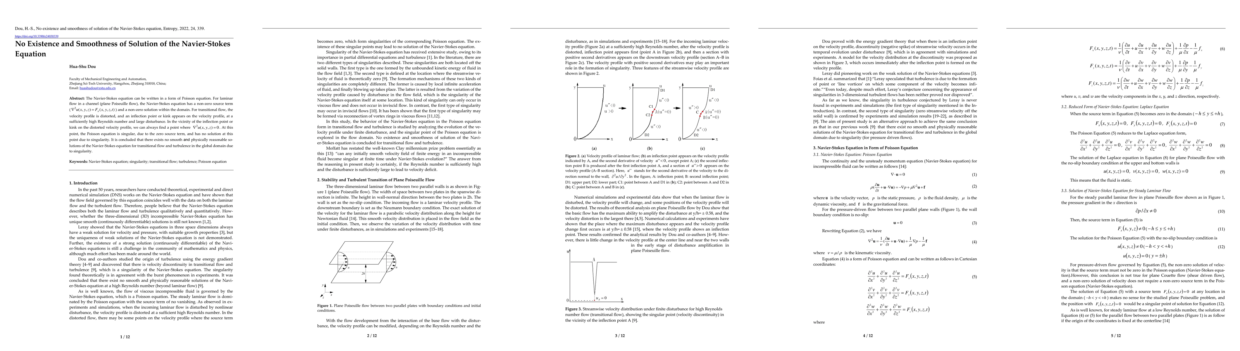 Thumbnail for No Existence and Smoothness of Solution of the Navier-Stokes Equation