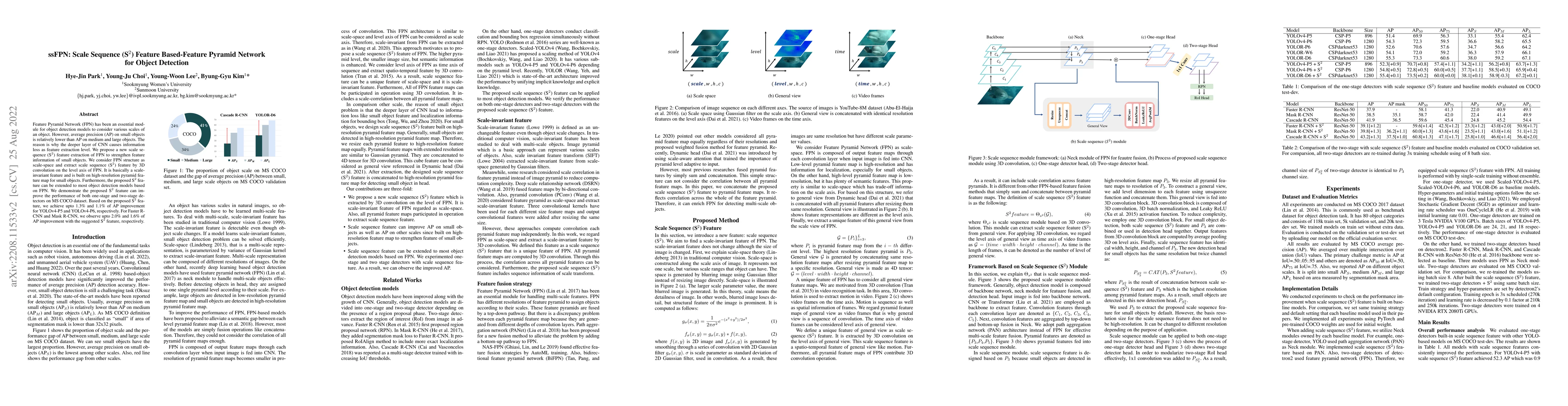 Thumbnail for ssFPN: Scale Sequence (S^2) Feature Based-Feature Pyramid Network for
  Object Detection
