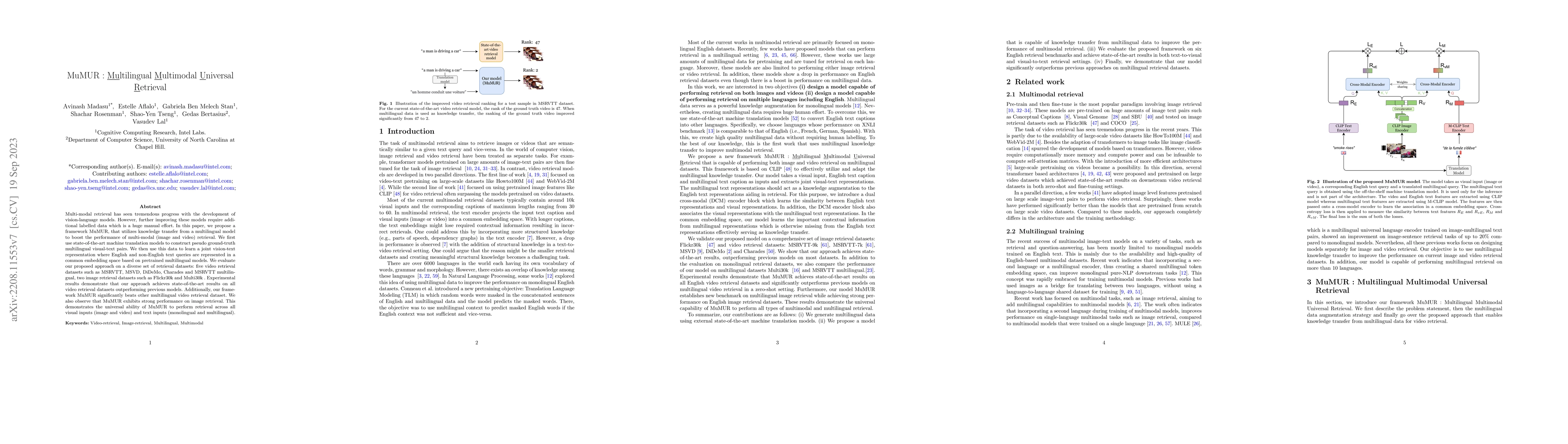 Thumbnail for MuMUR : Multilingual Multimodal Universal Retrieval