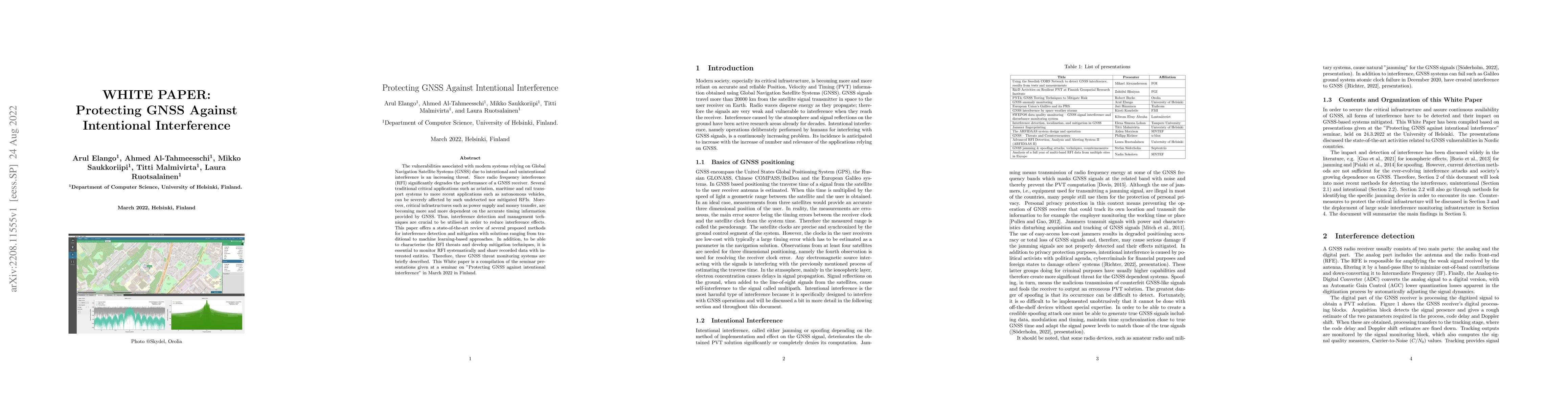Thumbnail for WHITE PAPER: Protecting GNSS Against Intentional Interference
