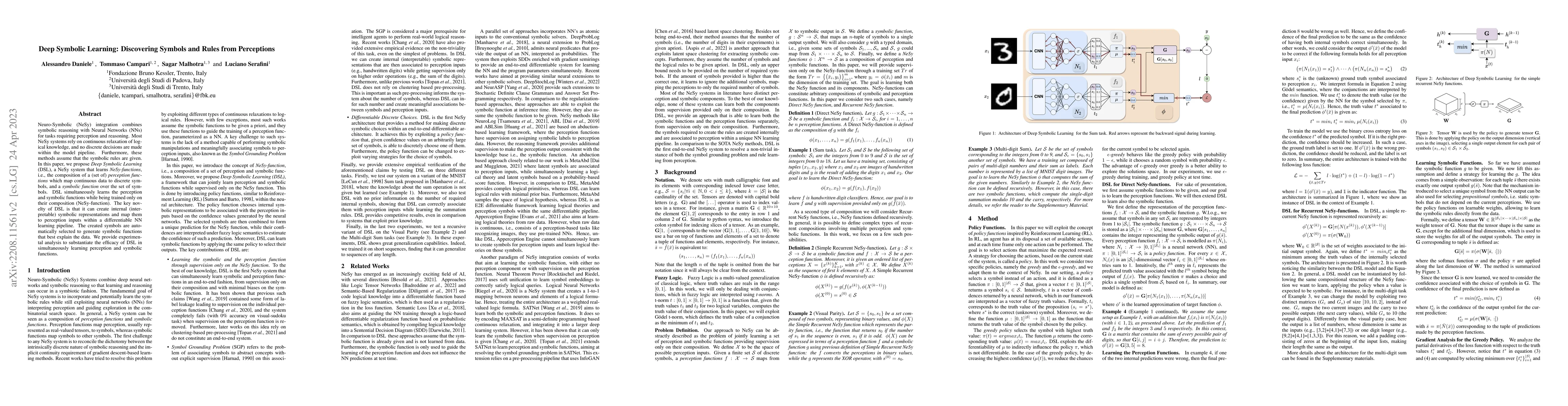 Thumbnail for Deep Symbolic Learning: Discovering Symbols and Rules from Perceptions