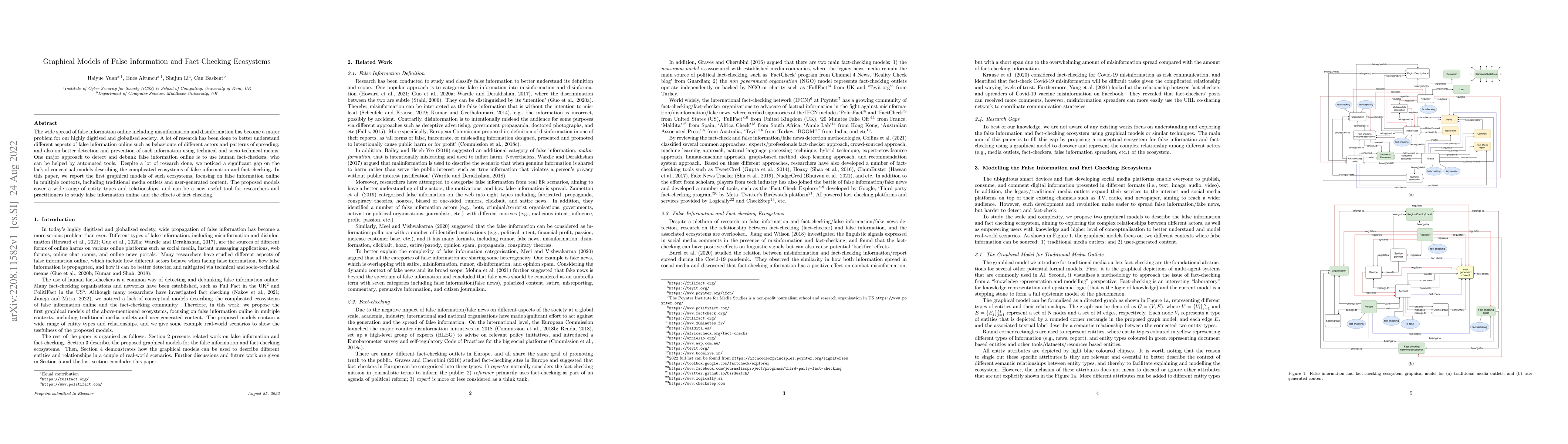 Thumbnail for Graphical Models of False Information and Fact Checking Ecosystems