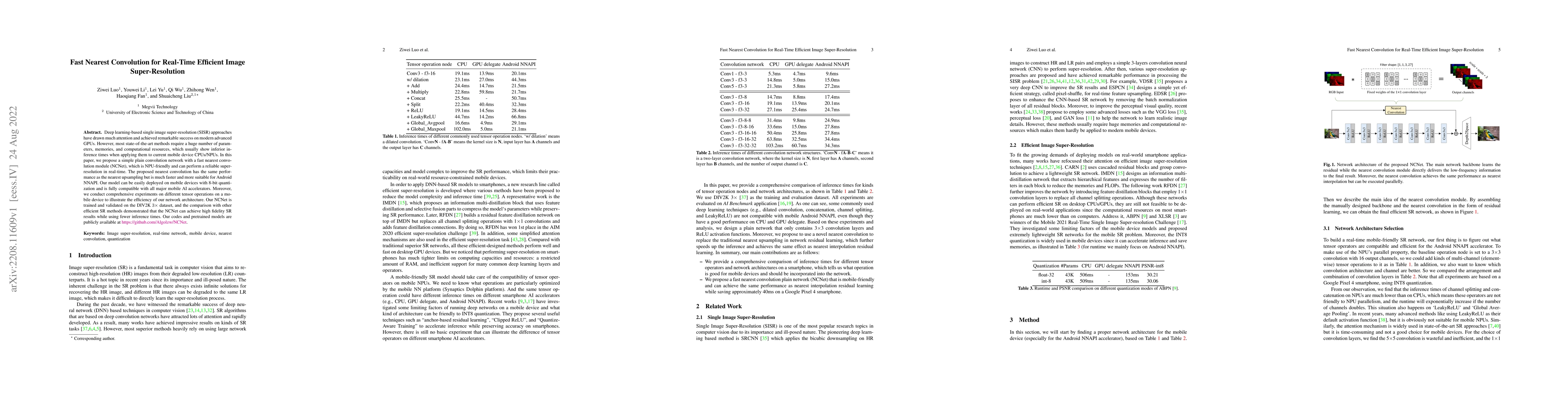 Thumbnail for Fast Nearest Convolution for Real-Time Efficient Image Super-Resolution