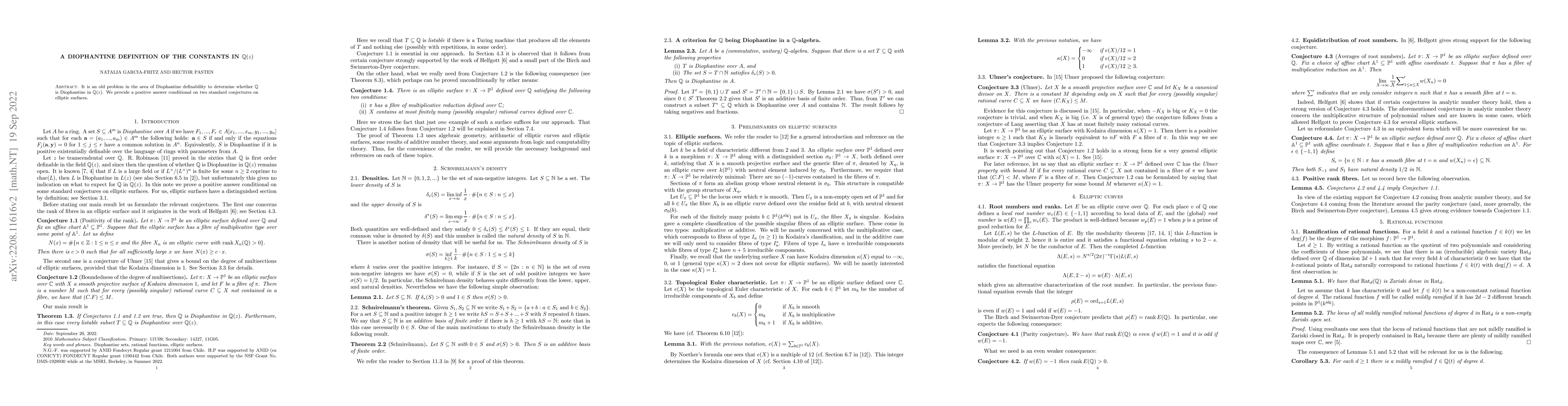 Thumbnail for A Diophantine definition of the constants in $\mathbb{Q}(z)$