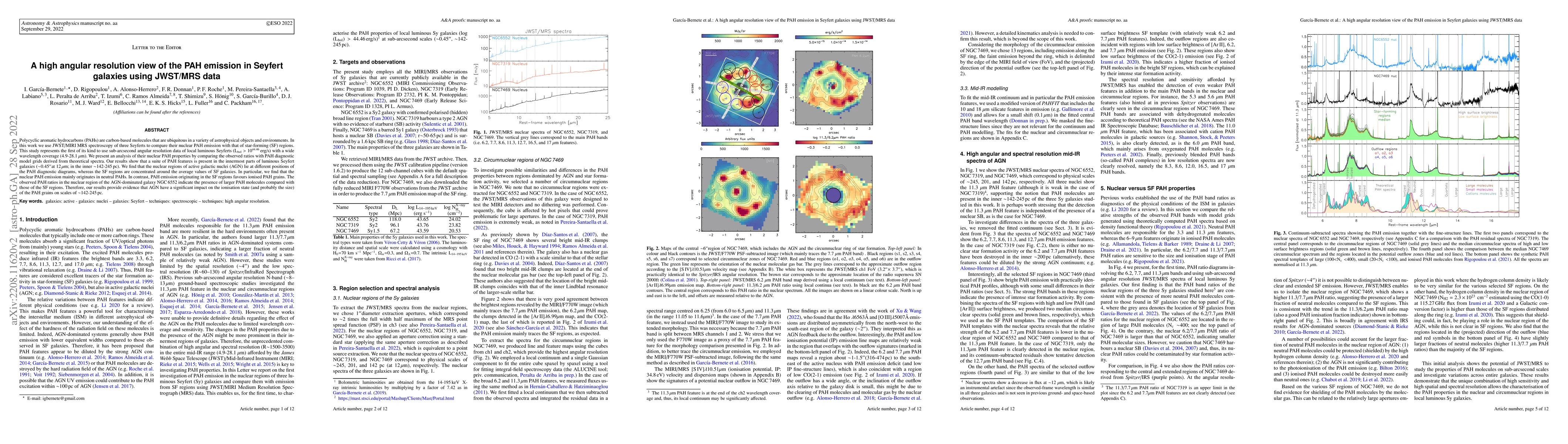 Thumbnail for A high angular resolution view of the PAH emission in Seyfert galaxies
  using JWST/MRS data