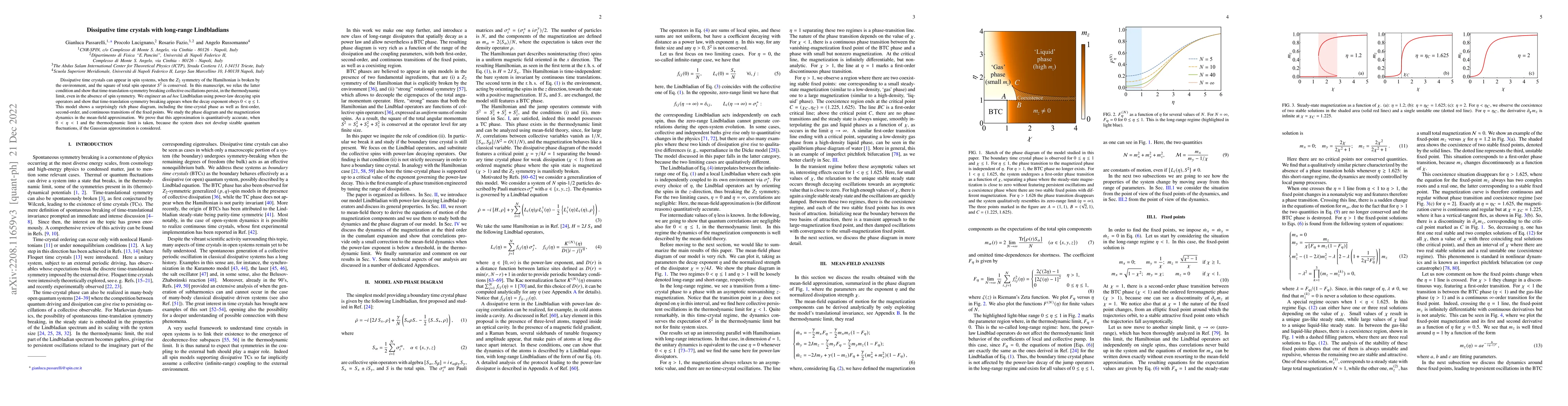 Thumbnail for Dissipative time crystals with long-range Lindbladians
