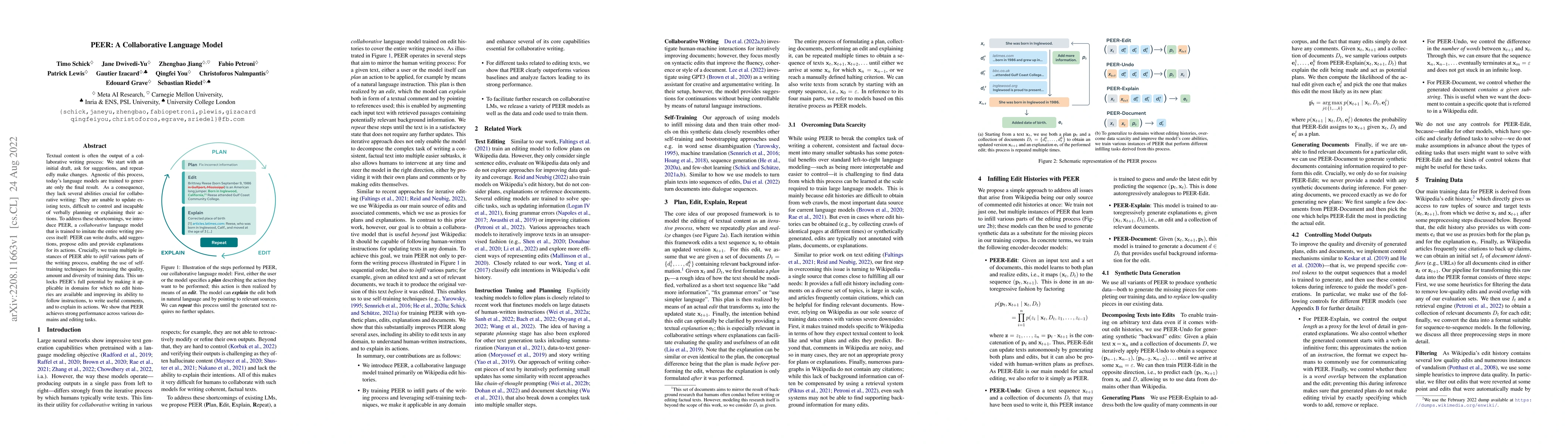 Thumbnail for PEER: A Collaborative Language Model