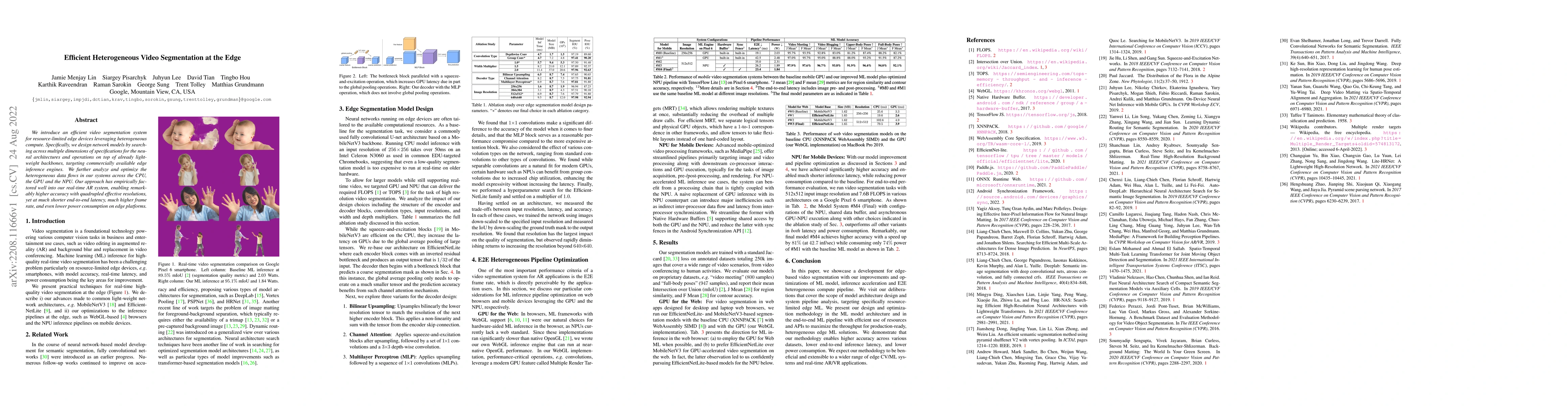 Thumbnail for Efficient Heterogeneous Video Segmentation at the Edge