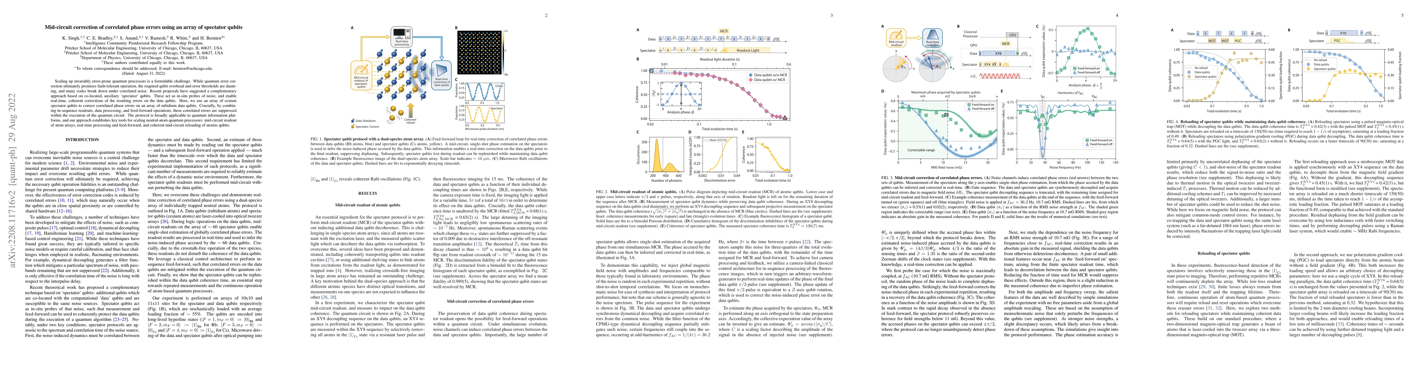Thumbnail for Mid-circuit correction of correlated phase errors using an array of
  spectator qubits
