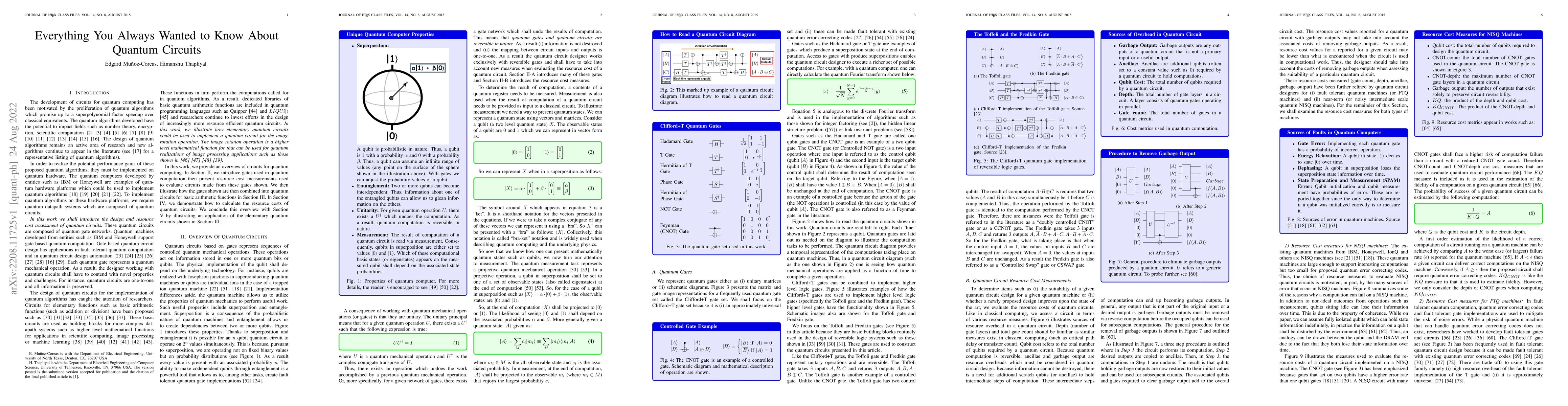 Thumbnail for Everything You Always Wanted to Know About Quantum Circuits