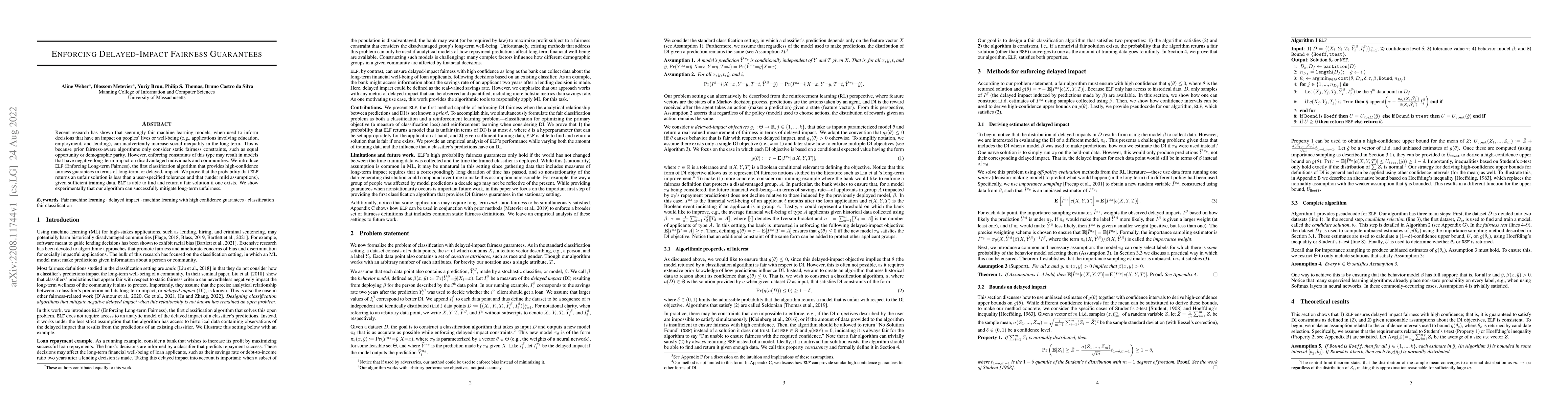 Thumbnail for Enforcing Delayed-Impact Fairness Guarantees