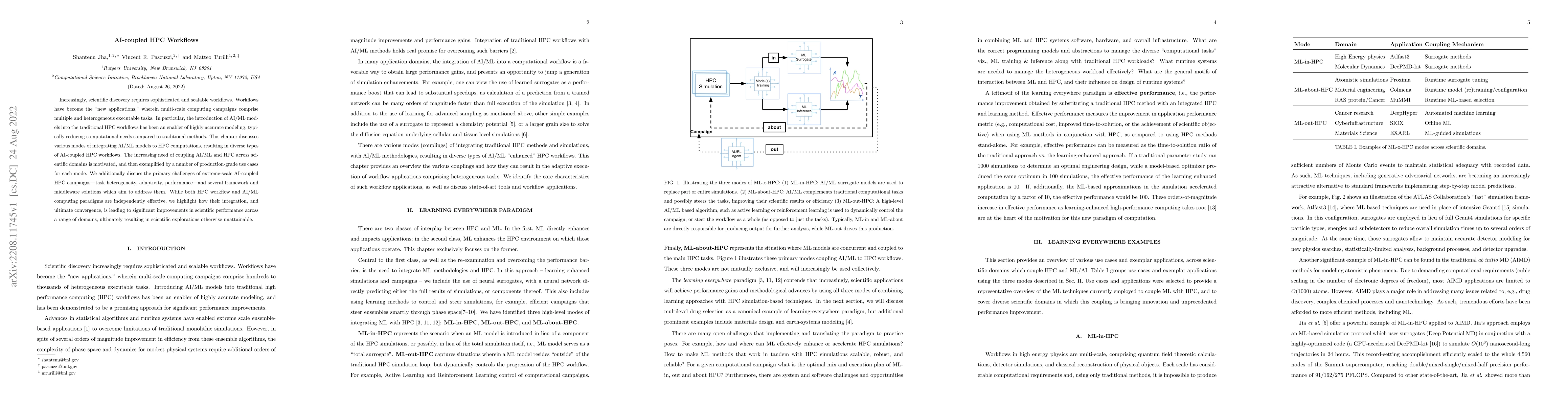 Thumbnail for AI-coupled HPC Workflows