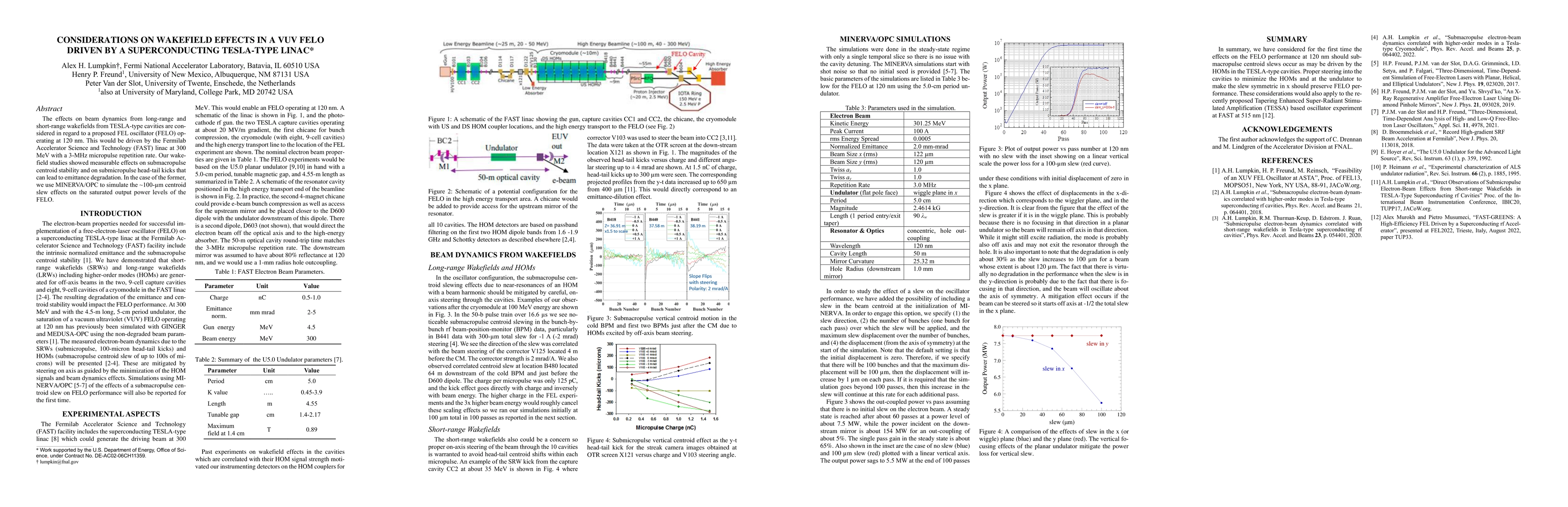 Thumbnail for Considerations on wakefield effects in a VUV FELO driven by a
  superconducting tesla-type linac