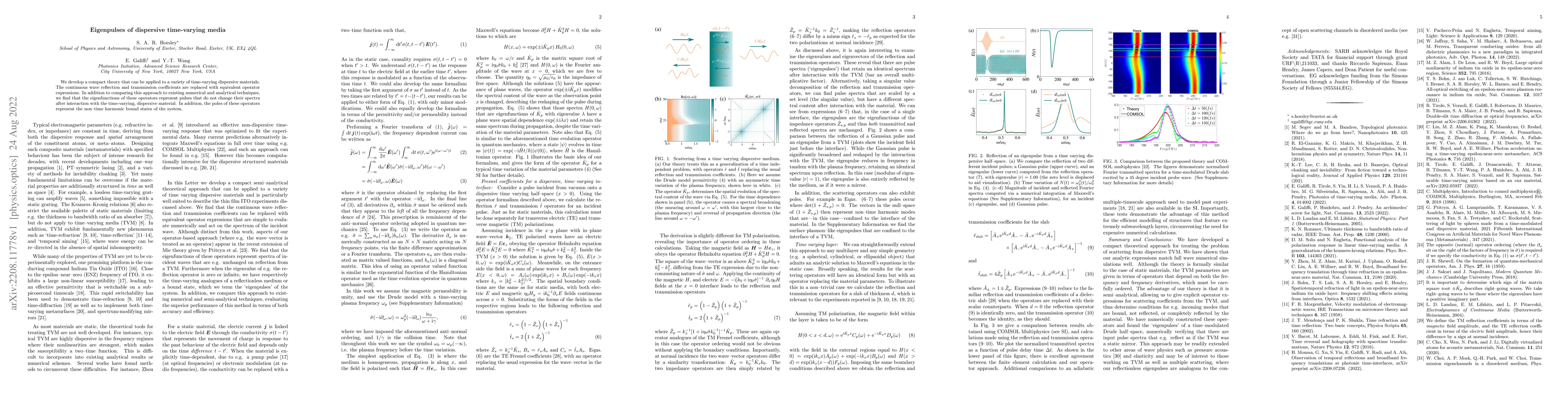 Thumbnail for Eigenpulses of dispersive time-varying media
