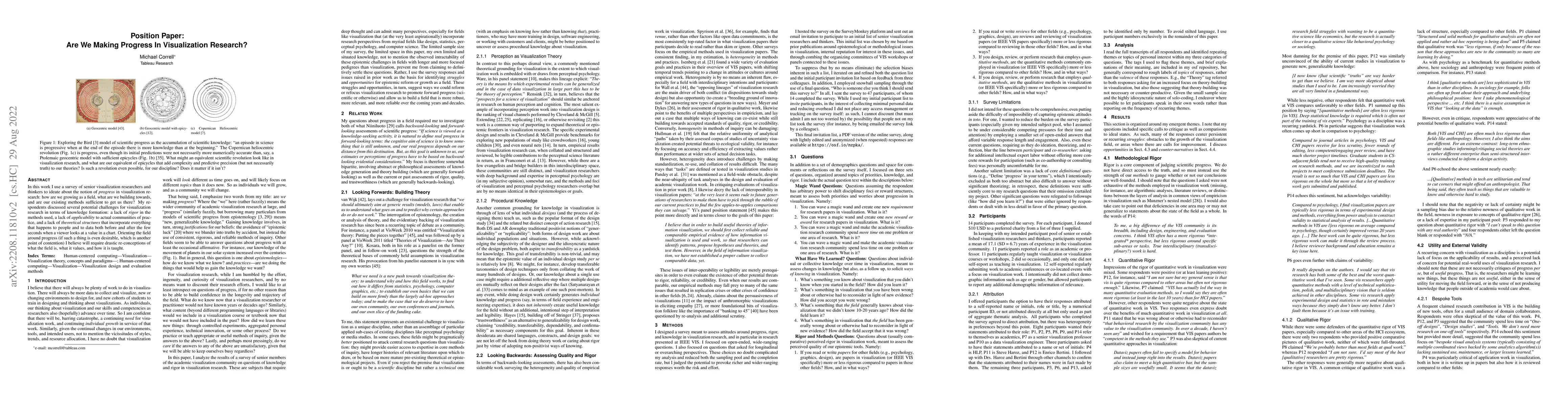 Thumbnail for Are We Making Progress In Visualization Research?
