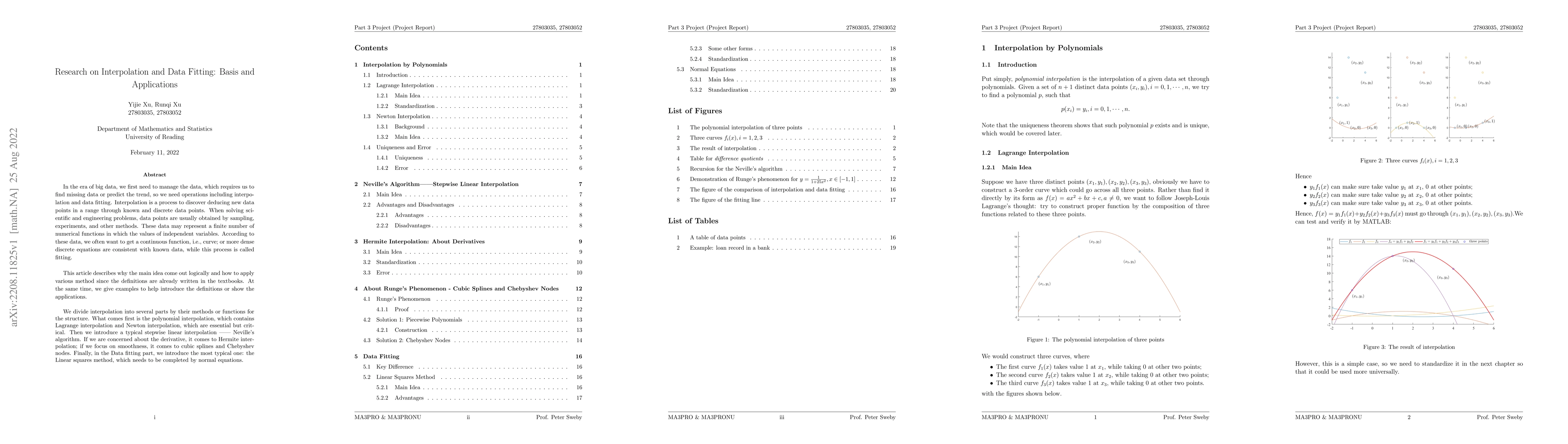 Thumbnail for Research on Interpolation and Data Fitting: Basis and Applications