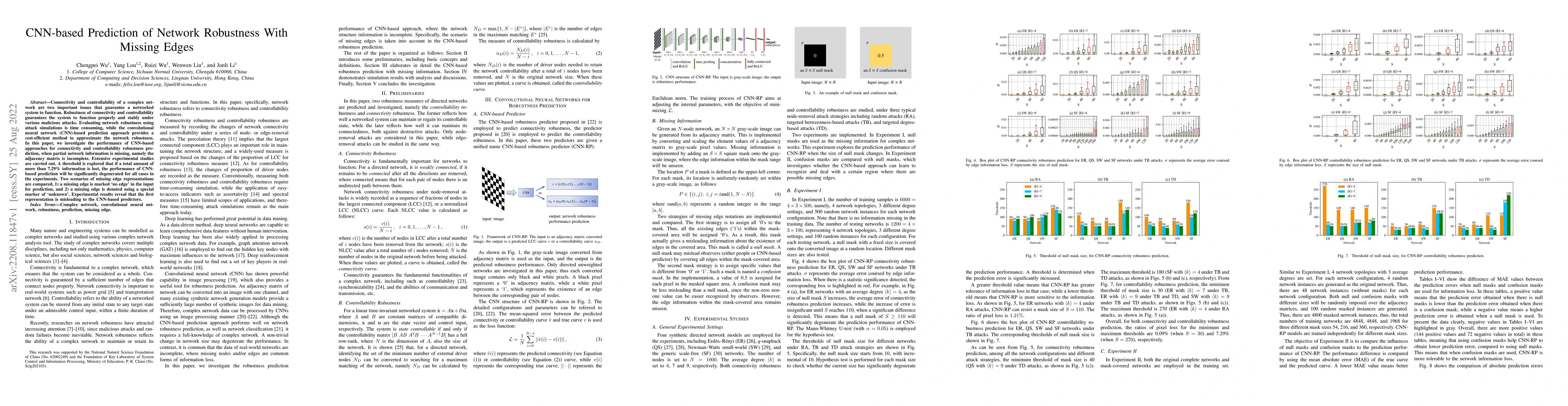 Thumbnail for CNN-based Prediction of Network Robustness With Missing Edges