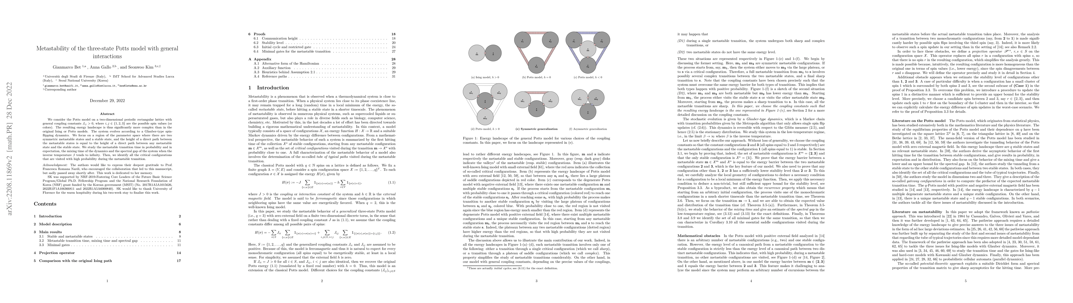 Thumbnail for Metastability of the three-state Potts model with general interactions