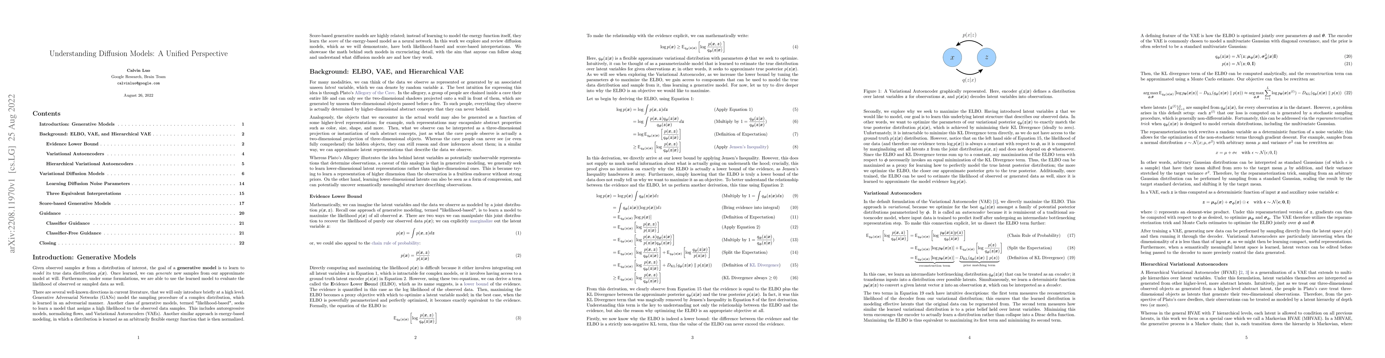 Thumbnail for Understanding Diffusion Models: A Unified Perspective