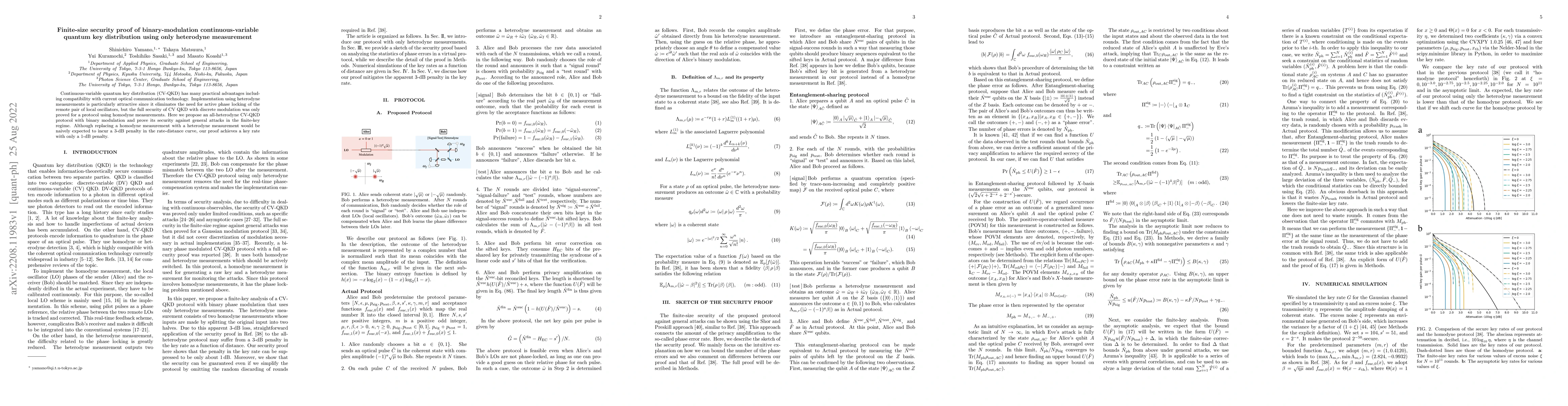 Thumbnail for Finite-size security proof of binary-modulation continuous-variable
  quantum key distribution using only heterodyne measurement