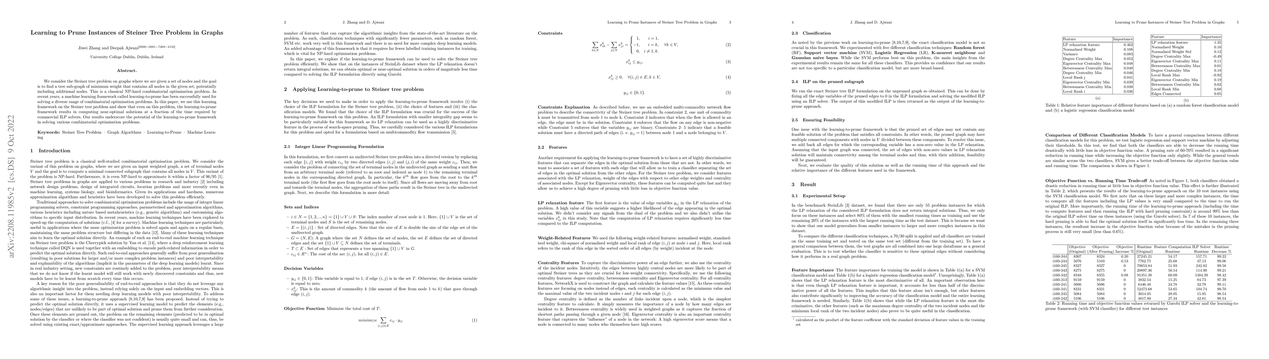 Thumbnail for Learning to Prune Instances of Steiner Tree Problem in Graphs