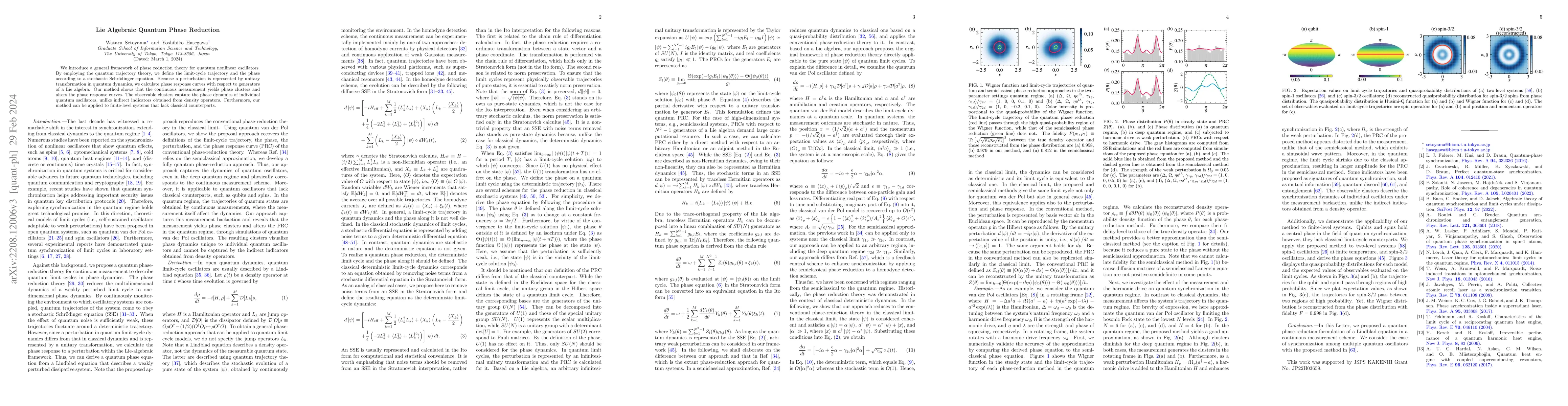 Thumbnail for Lie Algebraic Quantum Phase Reduction