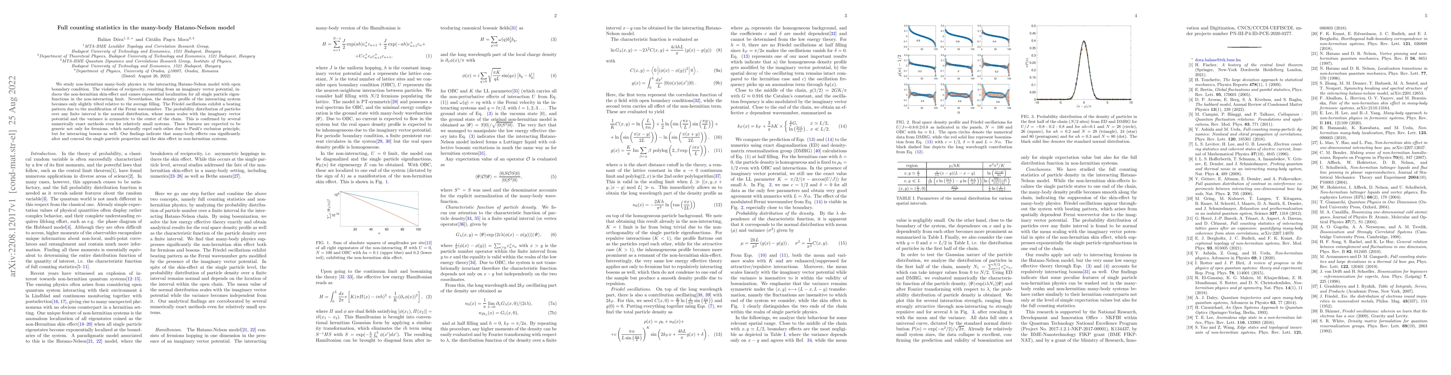 Thumbnail for Full counting statistics in the many-body Hatano-Nelson model