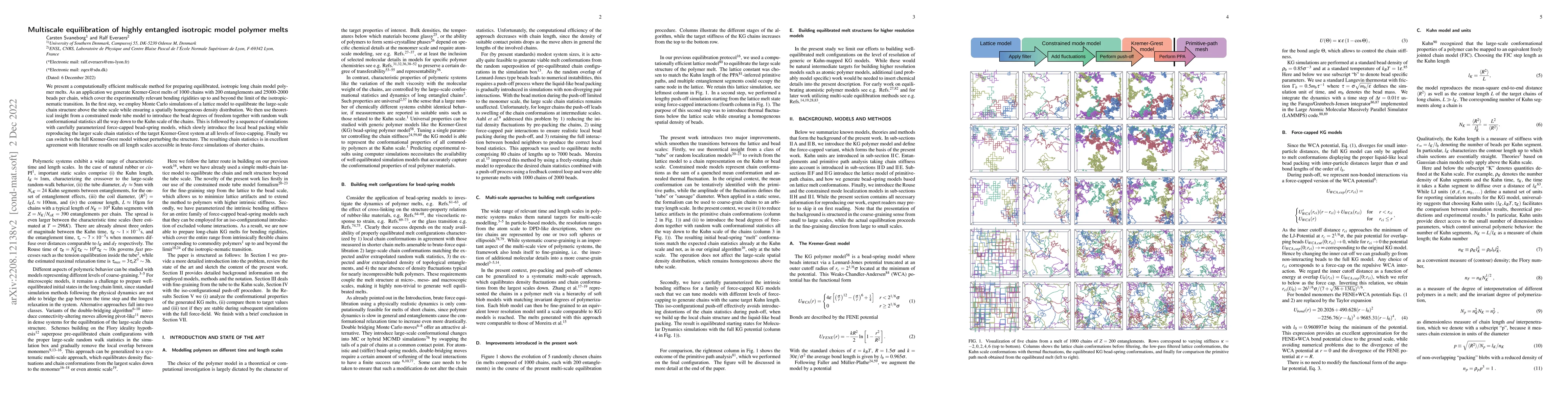Thumbnail for Multiscale equilibration of highly entangled isotropic model polymer
  melts