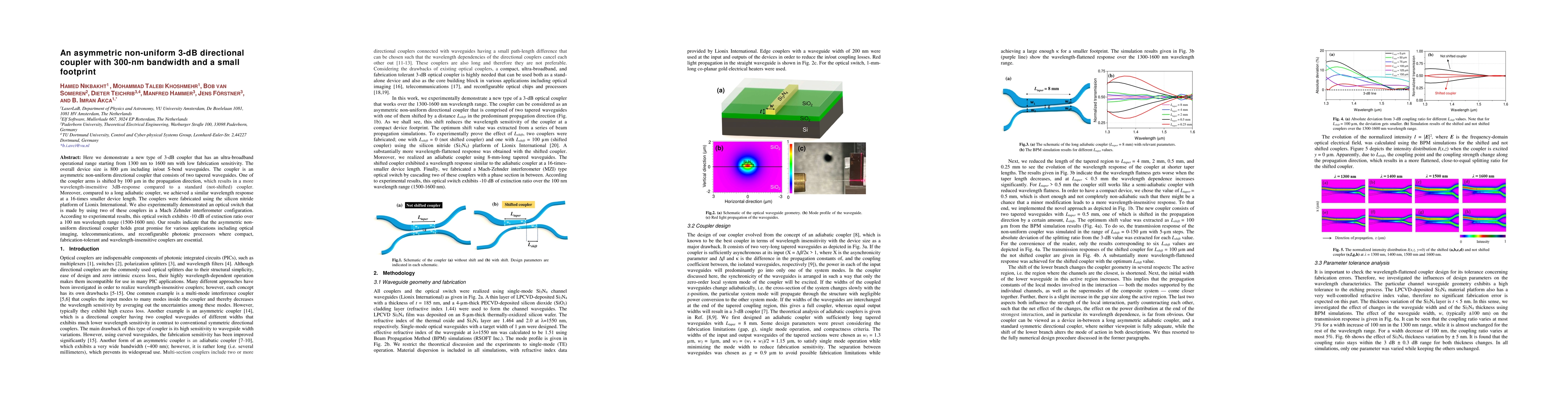 Thumbnail for An asymmetric non-uniform 3-dB directional coupler with 300-nm bandwidth