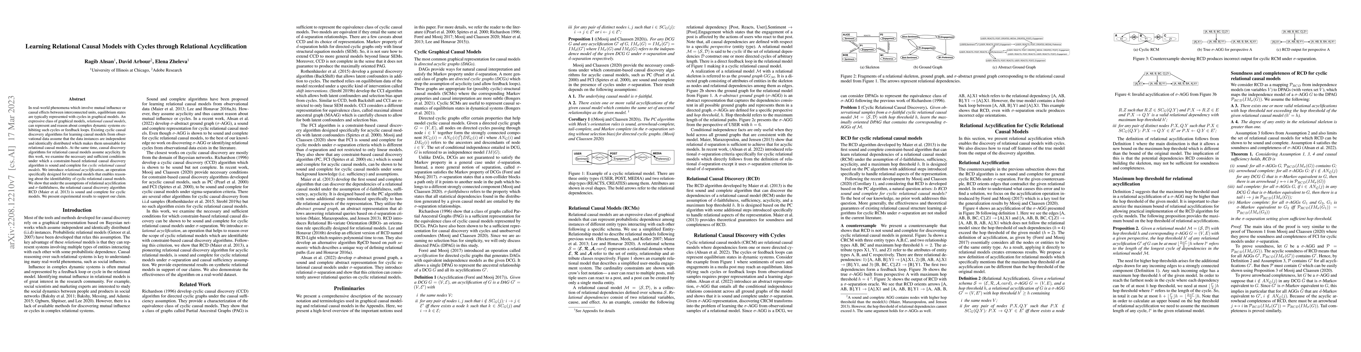 Thumbnail for Learning Relational Causal Models with Cycles through Relational
  Acyclification