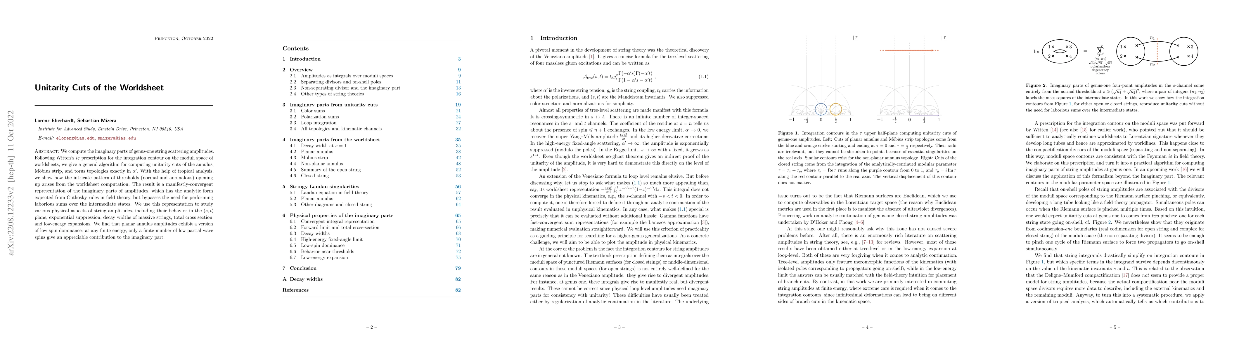 Thumbnail for Unitarity Cuts of the Worldsheet