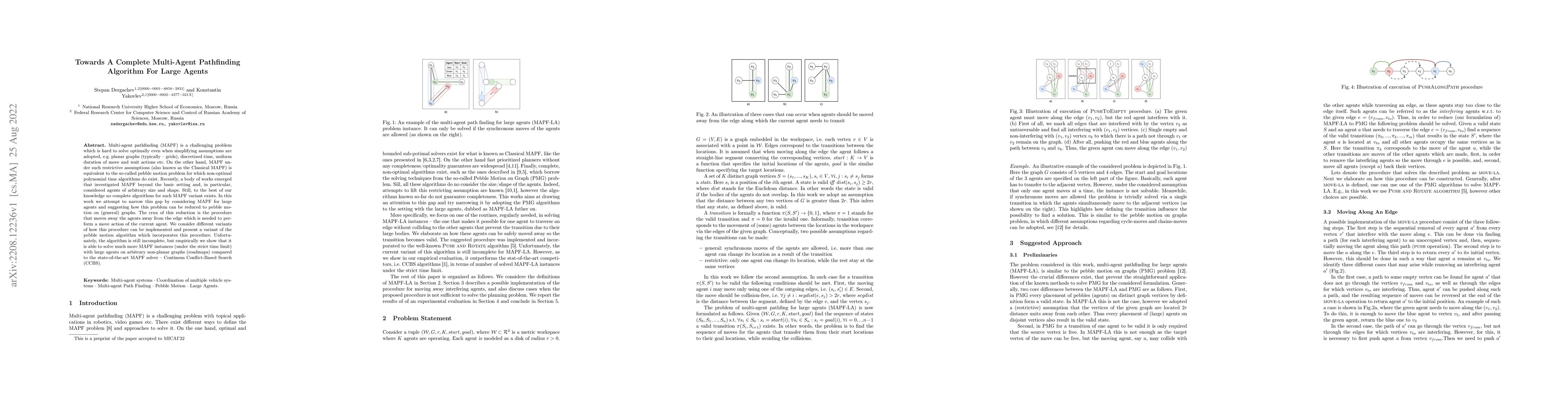 Thumbnail for Towards A Complete Multi-Agent Pathfinding Algorithm For Large Agents
