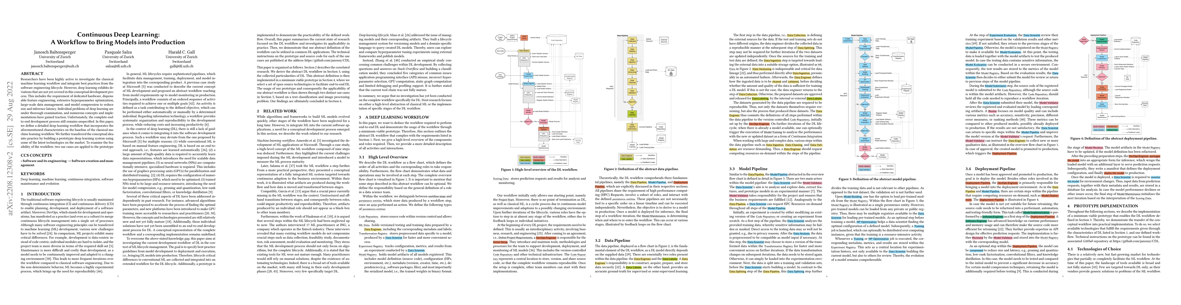Thumbnail for Continuous Deep Learning: A Workflow to Bring Models into Production
