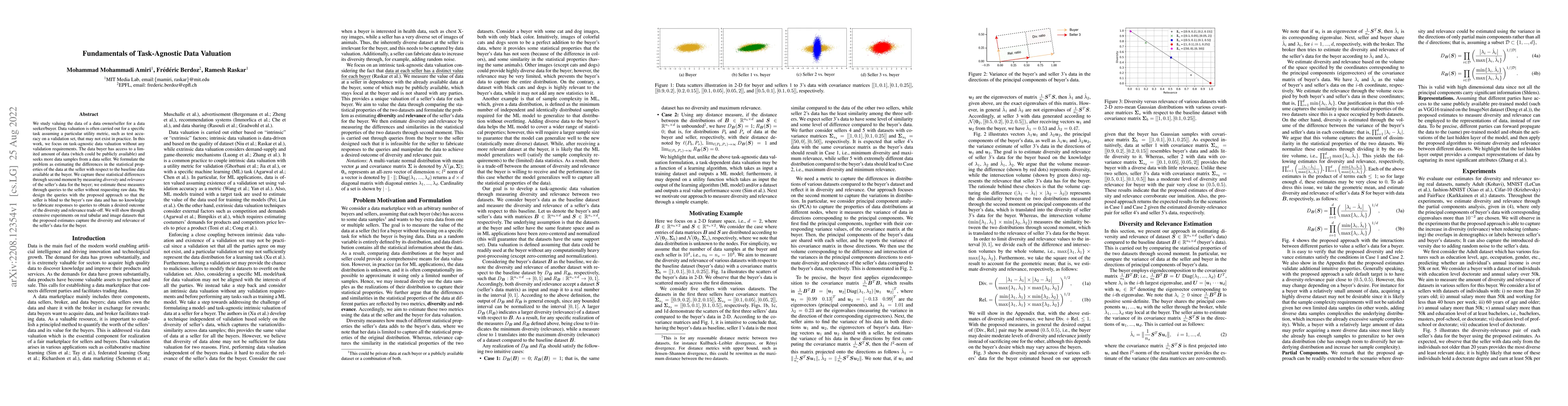 Thumbnail for Fundamentals of Task-Agnostic Data Valuation