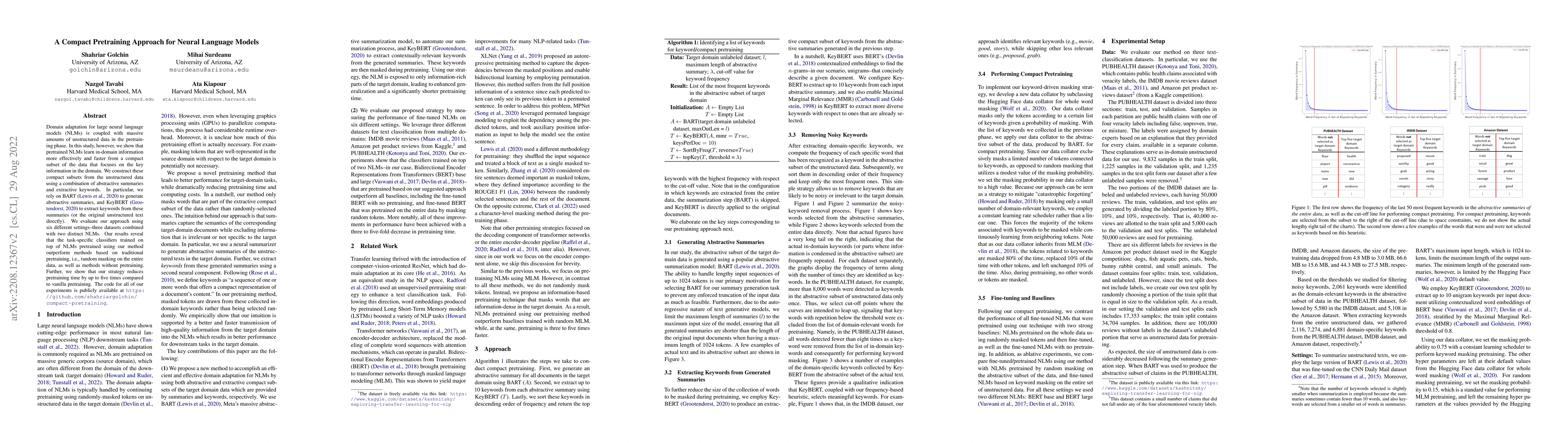 Thumbnail for A Compact Pretraining Approach for Neural Language Models