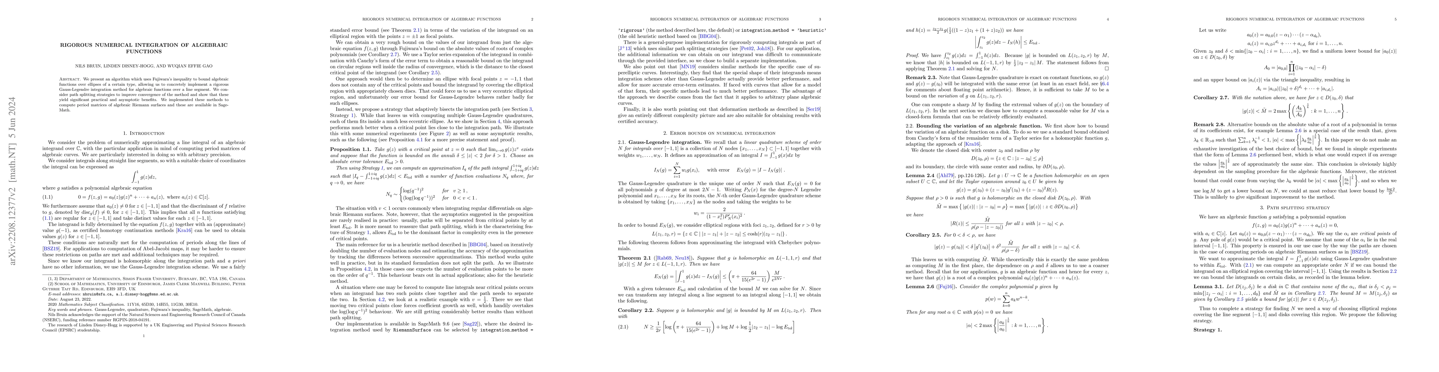 Thumbnail for Rigorous numerical integration of algebraic functions