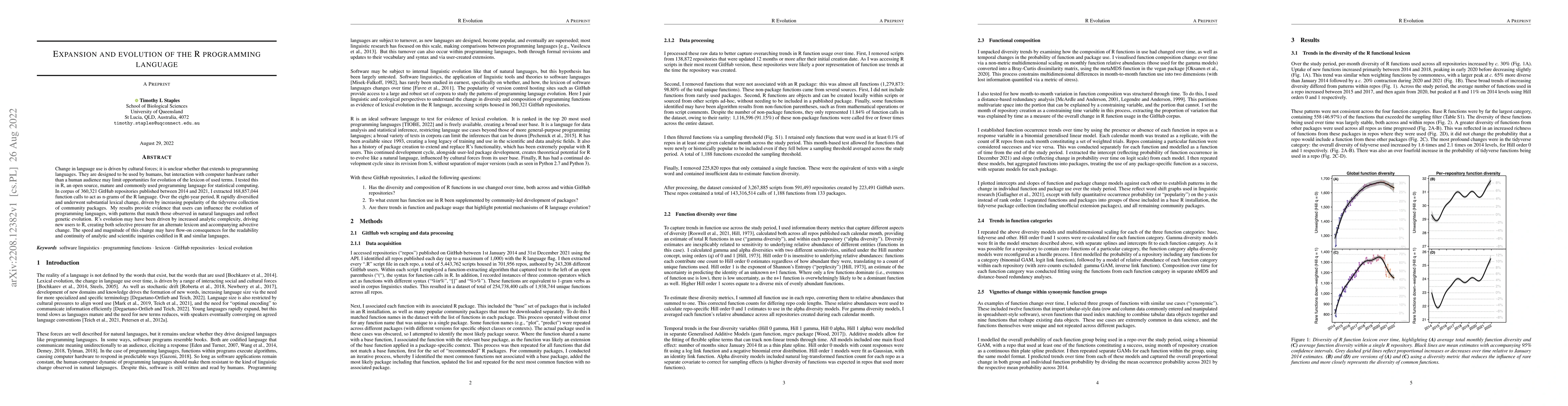 Thumbnail for Expansion and evolution of the R programming language