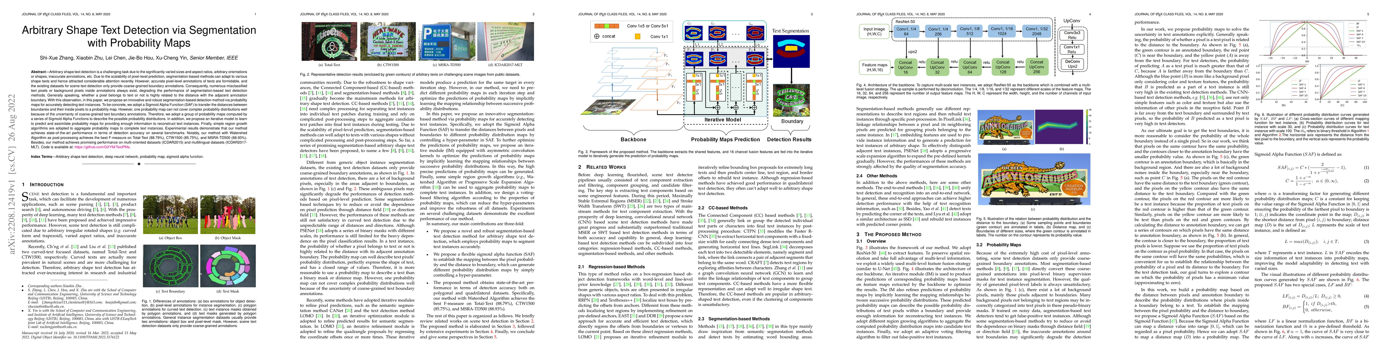 Thumbnail for Arbitrary Shape Text Detection via Segmentation with Probability Maps