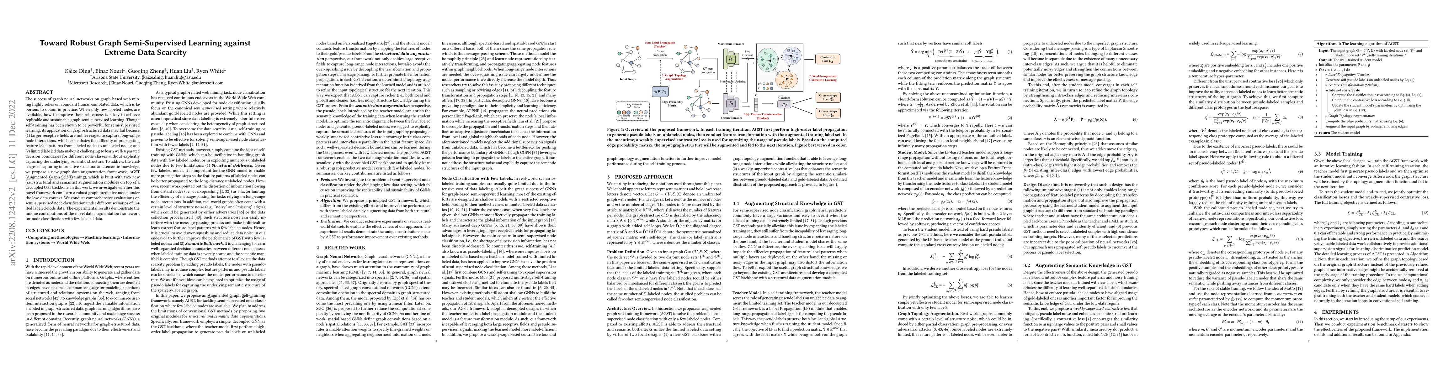 Thumbnail for Toward Robust Graph Semi-Supervised Learning against Extreme Data
  Scarcity