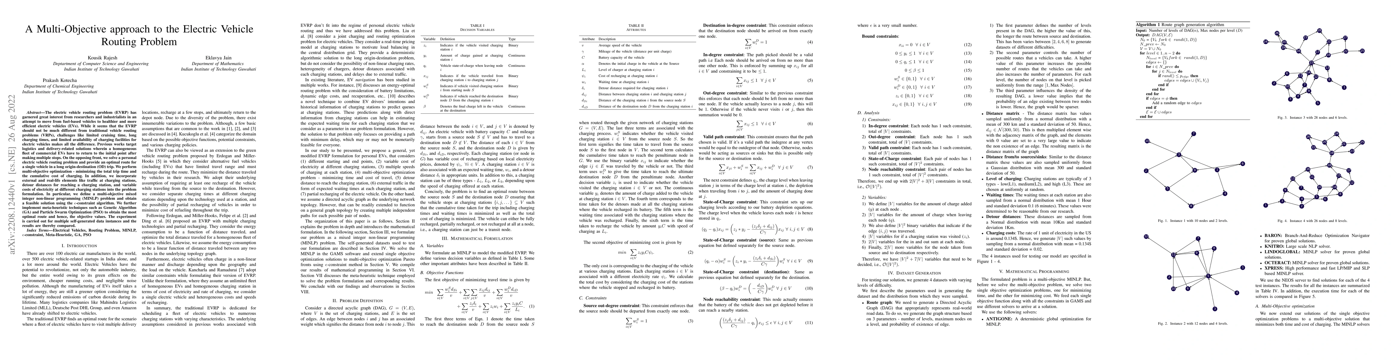 Thumbnail for A Multi-Objective approach to the Electric Vehicle Routing Problem