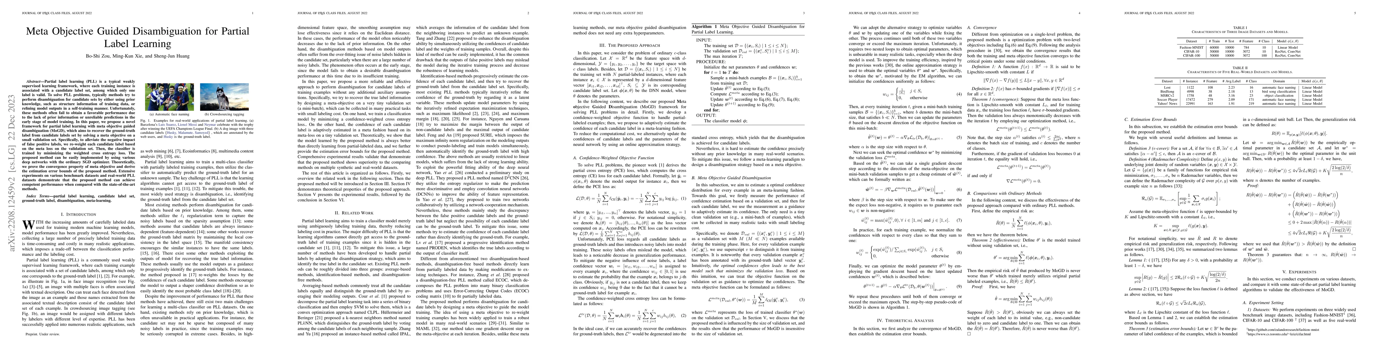 Thumbnail for Meta Objective Guided Disambiguation for Partial Label Learning
