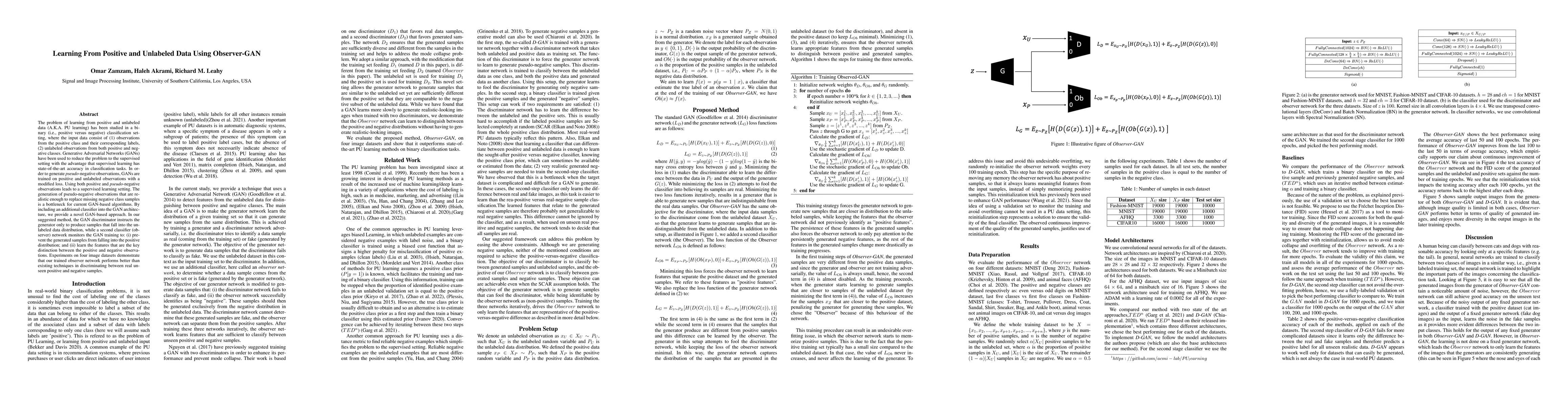 Thumbnail for Learning From Positive and Unlabeled Data Using Observer-GAN