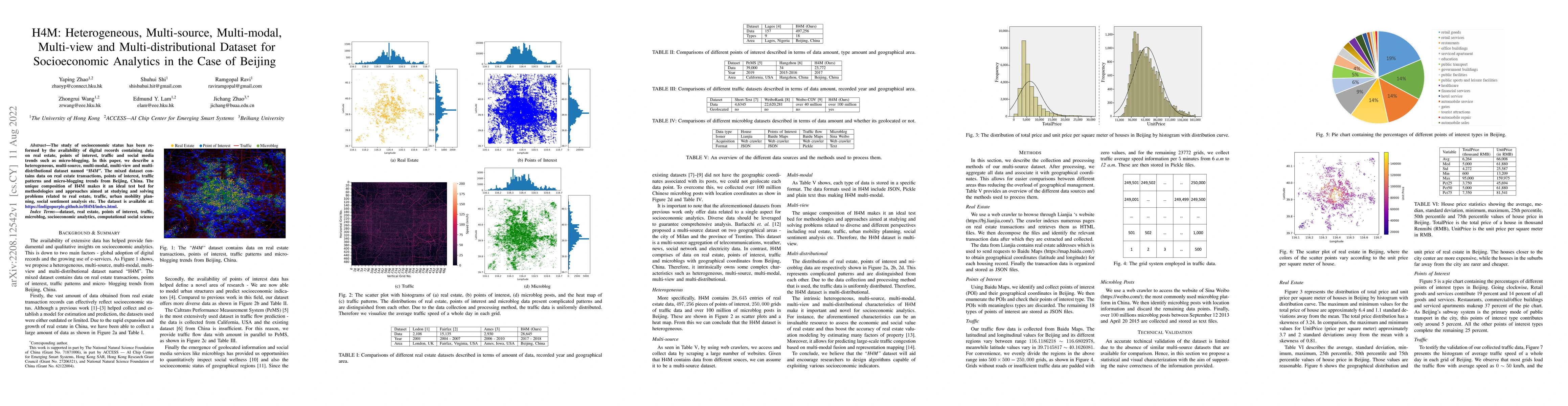 Thumbnail for H4M: Heterogeneous, Multi-source, Multi-modal, Multi-view and
  Multi-distributional Dataset for Socioeconomic Analytics in the Case of
  Beijing