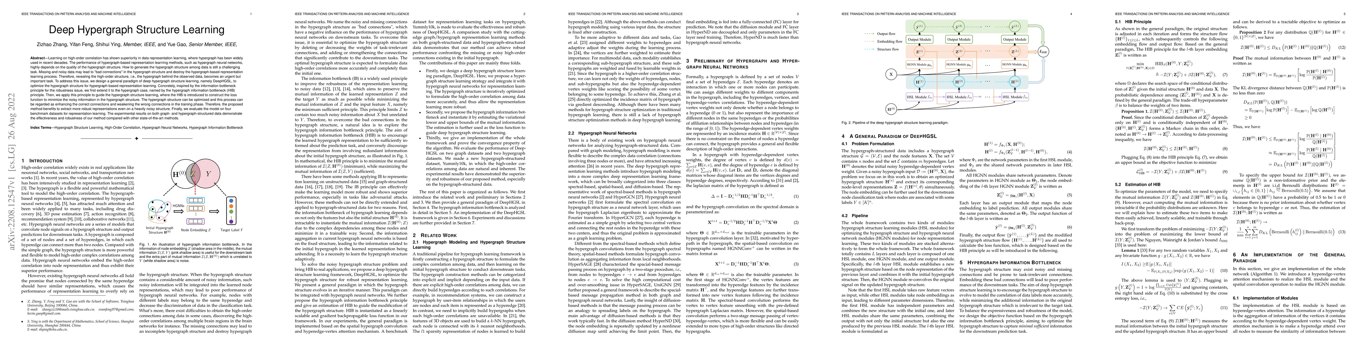 Thumbnail for Deep Hypergraph Structure Learning