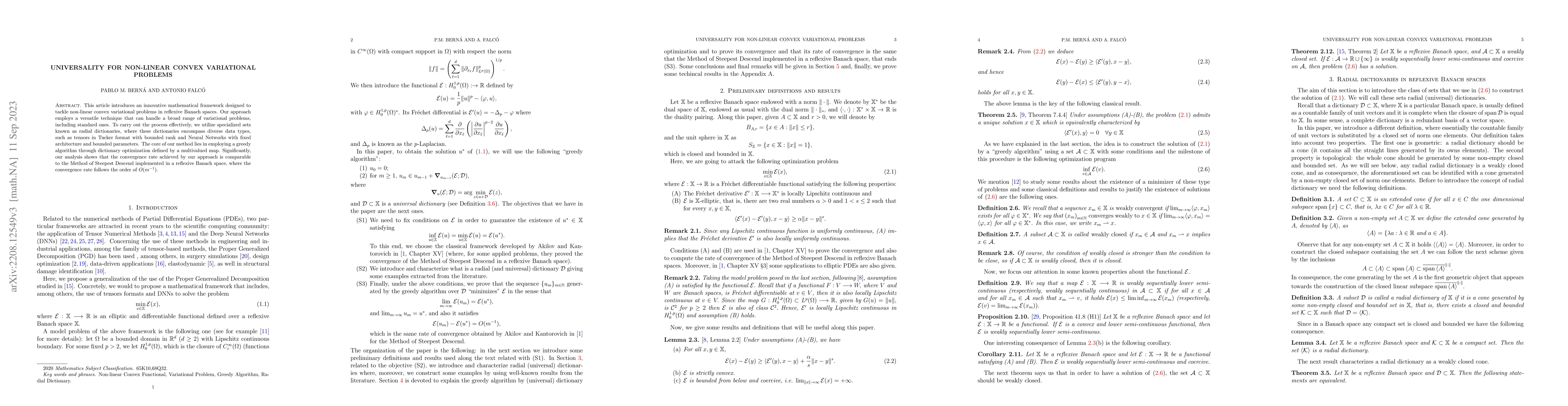 Thumbnail for Universality for non-linear convex variational problems
